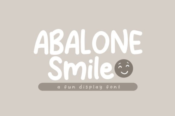 Abalone Smile: A Playful Display Font for Editorial Charm