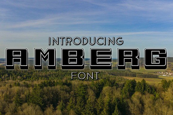 Amberg: A Standout 3D Typeface for Small Business Branding