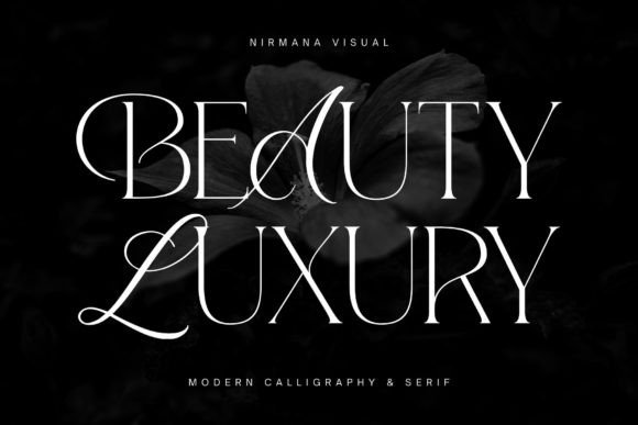Beauty Luxury: A Display Font That Elevates Your Brand Instantly
