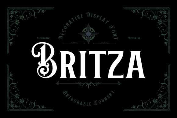 Britza: A Victorian Display Font That Elevates Digital Branding