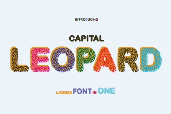 Capital Leopard: A Playful Display Font for Digital Branding