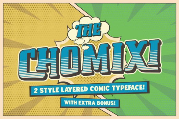 Chomoxi: A Bold Comic Display Font for Playful Branding