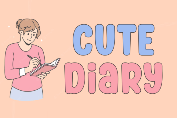 Cute Diary: A Friendly Display Font for Handmade Brands
