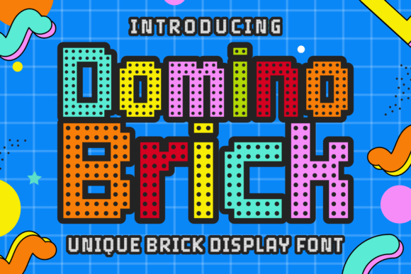 Domino Brick: A Playful Display Font for Editorial Charm