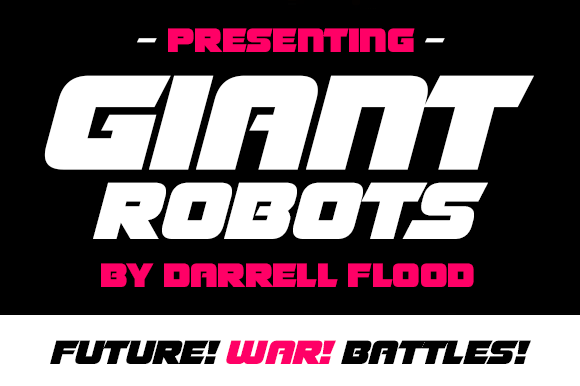 Giant Robots Font: A Bold, Modern Display Typeface for Small Brands