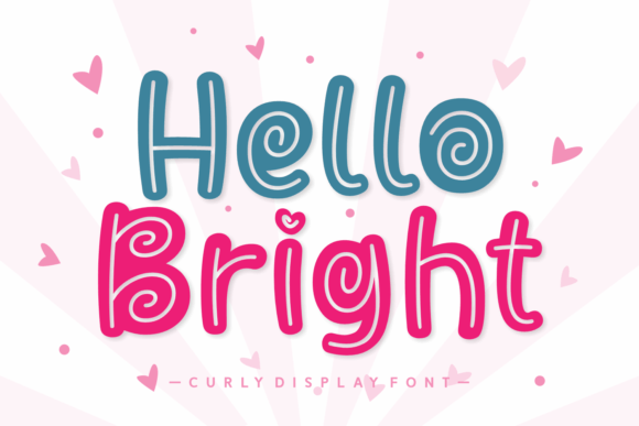 Hello Bright Font: A Sweet, Curly Display Typeface Review