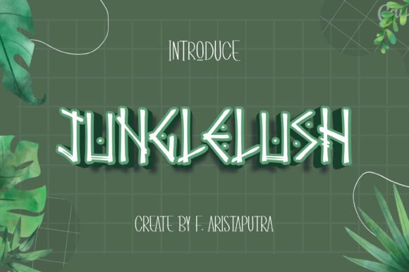 Junglelush: A Display Font That Makes Your Brand Feel Alive
