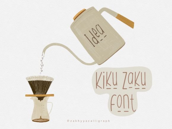 Kiku Zaku: A Playful Display Font That Feels Like a Warm Handshake