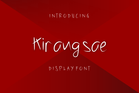 Kirangsae: A Playful Handwritten Display Font That Works