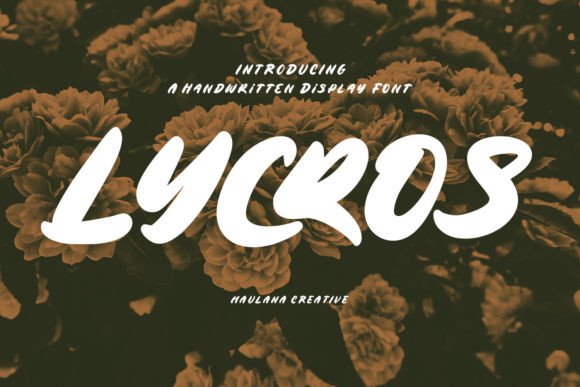 Lycros: A Display Font That Commands Attention
