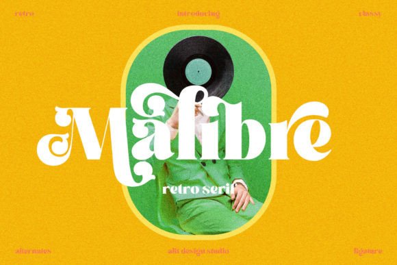 Malibre Display Font for Handmade Labels & Printables