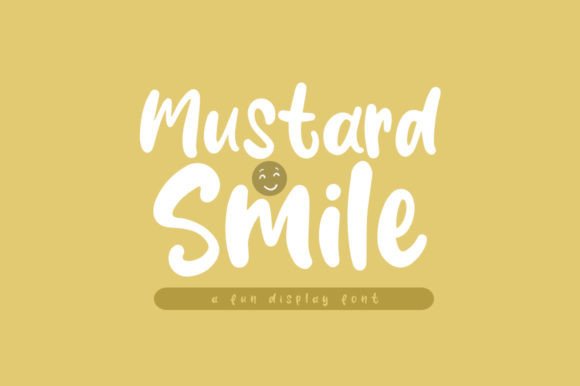 Mustard Smile: A Playful Display Font for Digital Brands