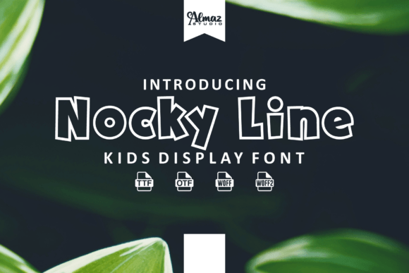 Nocky Line: A Friendly Display Font That Makes Your Brand Feel Inviting