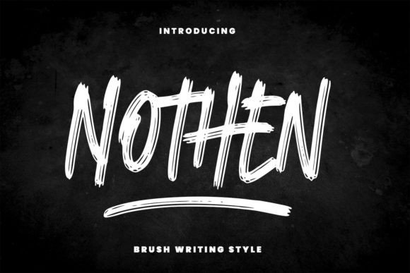 Nothen: A Thoughtful Handwritten Display Font for Editorial Calm