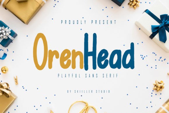 Orenhead: A Playful Display Font with Editorial Warmth