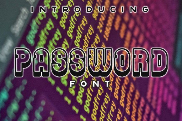 Password Display Font for Handmade Brands