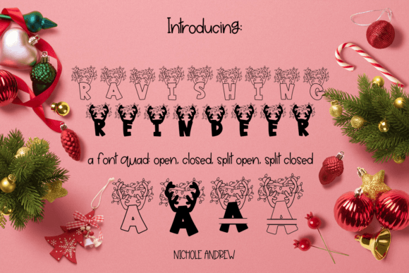 Ravishing Reindeer: A Strategic Display Font for Scroll-Stopping Campaigns