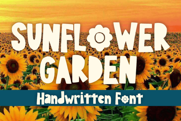 Sunflower Garden: A Playful Display Font That Feels Like Summer
