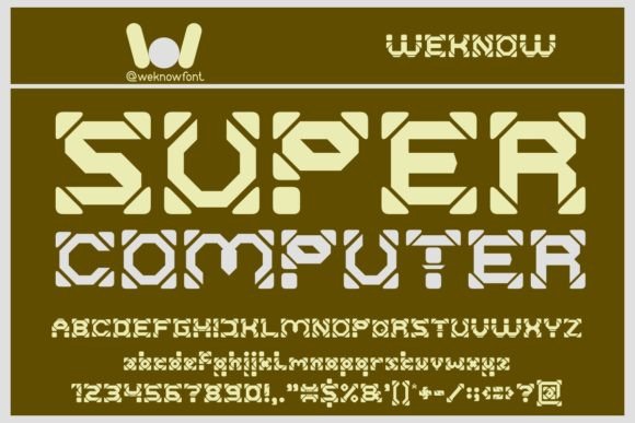 Super Computer: A Display Font That Elevates Digital Branding