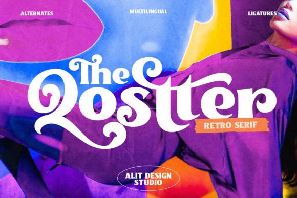 The Qostter: A Joyful Retro Serif Display Font for Marketers