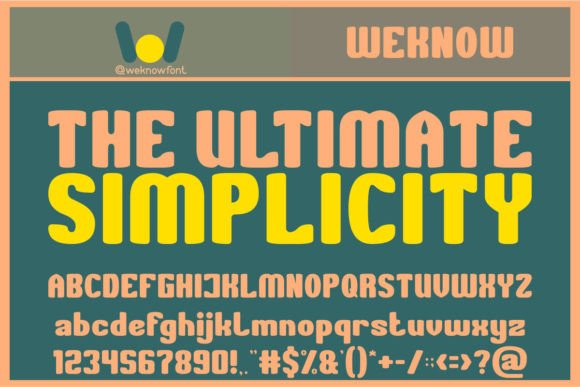 The Ultimate Simplicity: A Display Font That Cuts Through the Noise