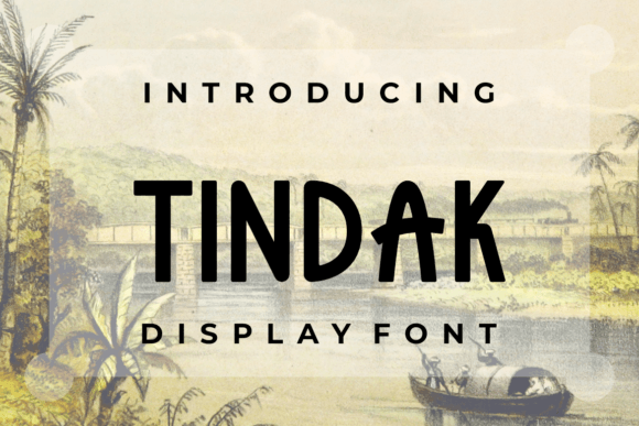 Tindak Display Font for Small Business Branding