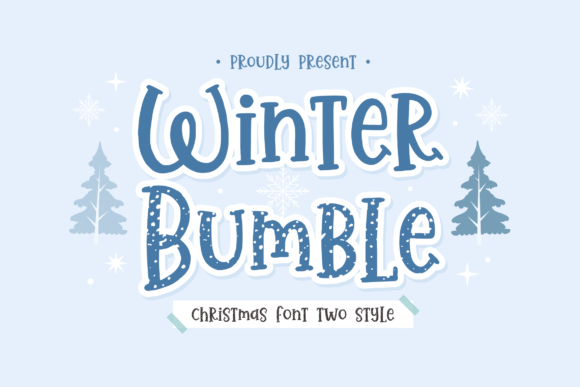 Winter Bumble: A Festive Display Font That Shines Online