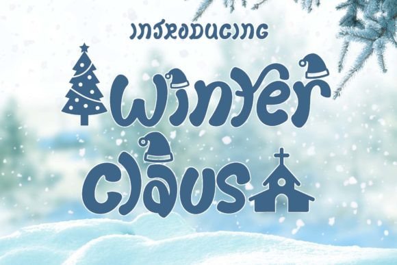 Winter Claus: A Festive Display Font for Small Business Branding