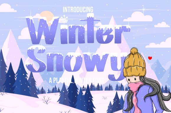 Winter Snowy: A Festive Display Font for Handmade Holiday Magic