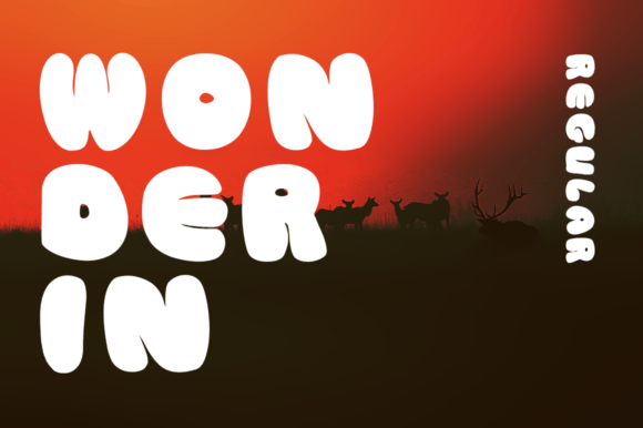 Wonderin: A Playful Display Font for Modern Digital Brands